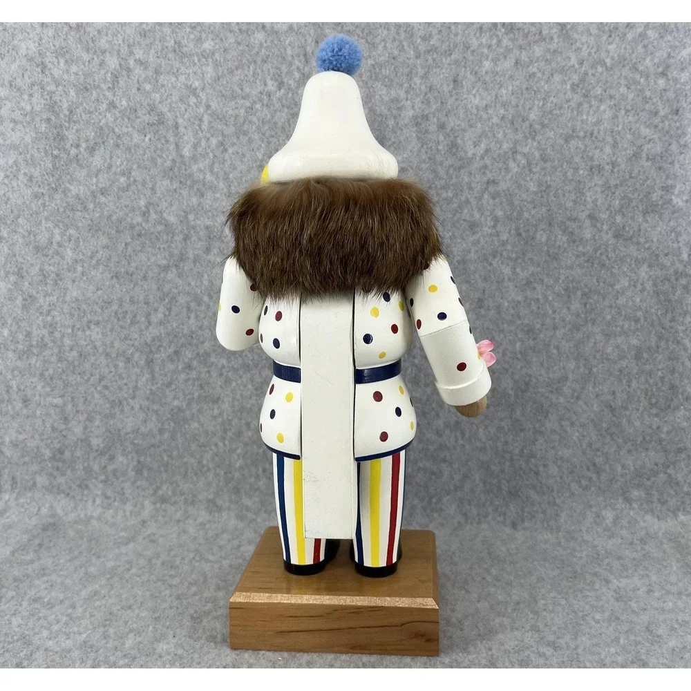 KWO Clown Nutcracker Balloons Germany Signed‎ Em Merck Wood Old World Christmas